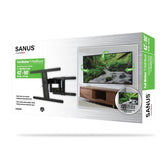Sanus LLF225 Full-Motion TV Mount, Steel, Black, Wall Mounting, For: 42 to 90 in, Up to 120 lb TVs